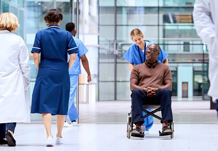 Healthcare environment served by Milestone video security